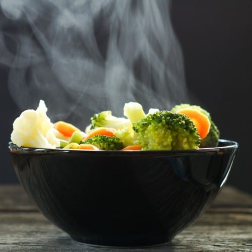 Steam Mixed Vegetables.