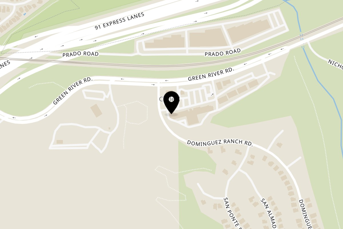 Map showing the location of Thai E-San on 4300 Green River Rd STE 118 in Corona
